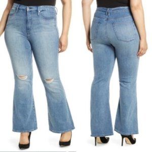 Good American Women Jeans Blue 501 Flare nwt 16